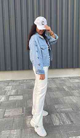 Джинсовая куртка женская оверсайз весна/осень р 42-46 Харьков