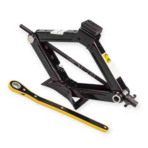 Домкрат ромбовый 1,5 т, 95-390 мм, резиновая опора, трещетка Мукачево