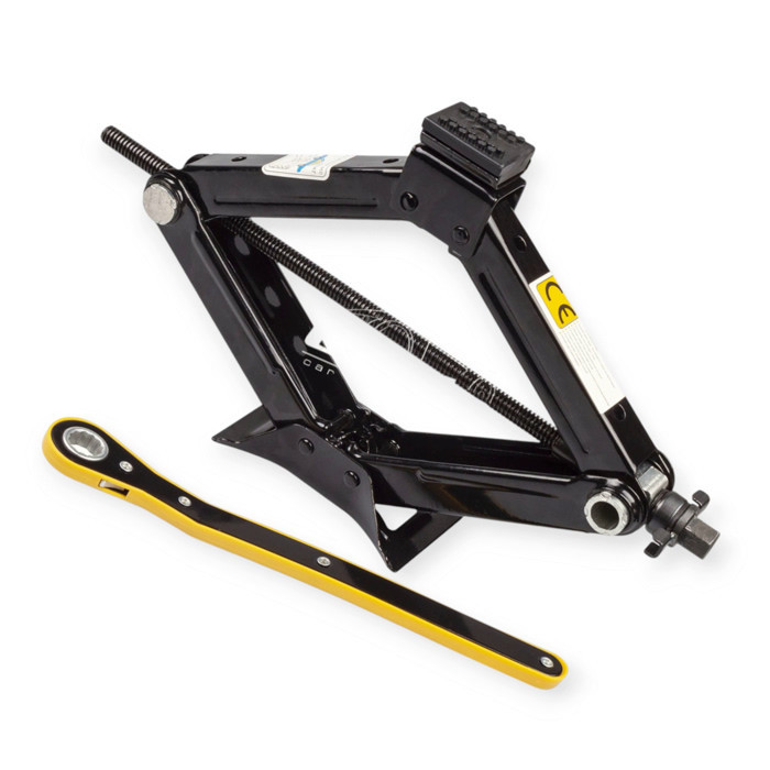 Домкрат ромбовий 1,5 т, 95-390 мм, гумова опора, тріскачка Мукачево - фото 1