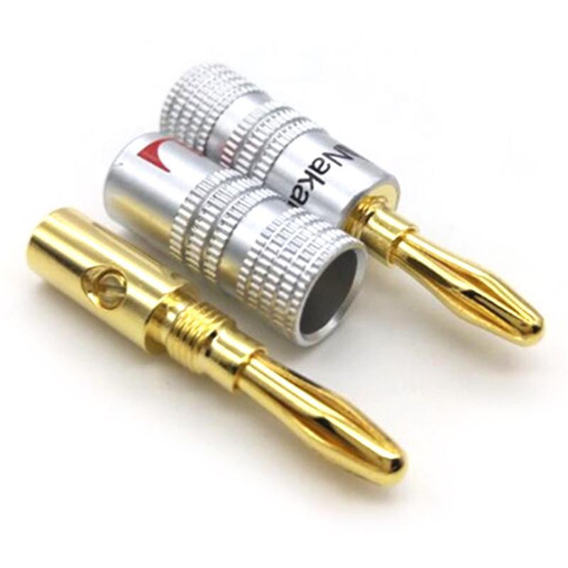 Штекер банановый Nakamichi с золотым покрытием, 4мм, пара Киев - изображение 8