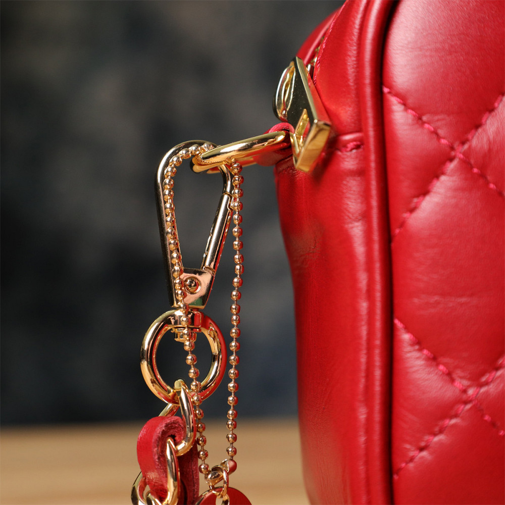 Сумка з натуральної шкіри Червоний (Tony Perotti) Київ - фото 4