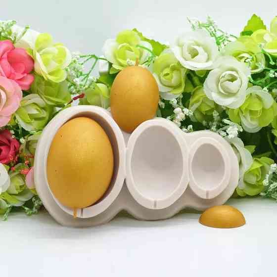 Молд для льодяників Яйця 110 на 62 мм сірий Київ