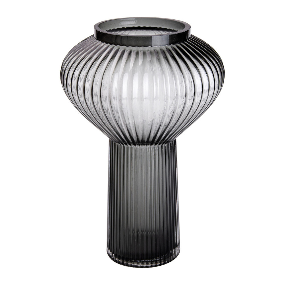 Скляна ваза 30 см сіра HP-1718 Київ - фото 1