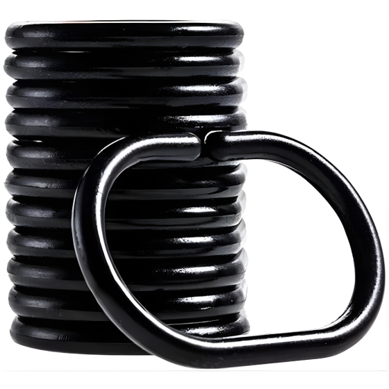 Гачки-кільця для ванної кімнати і душа для ванної шторки у ванну кімнату пластикові, 12 штук,чорні Кам'янець-Подільський