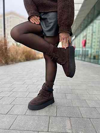 Jasmine Угги жіночі Jasmine коричневі натуральна замша зимові (5724) Коломия