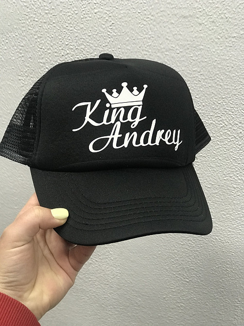 Кепка- тракер із принтом King/Queen і ім'ям. Чернівці - фото 3