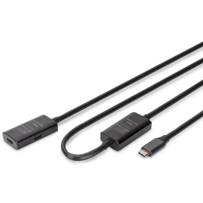 Дата кабель USB-С M/F 5.0m USB3.2 Gen1 Active 5G Digitus (DA-73108) Вінниця - фото 1