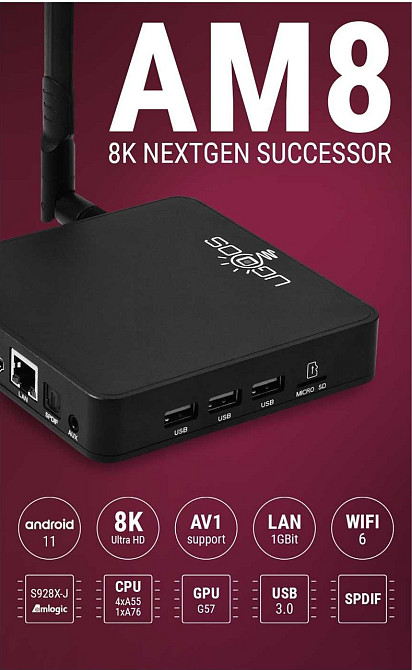 ТВ приставка Ugoos AM8 Киев - изображение 1