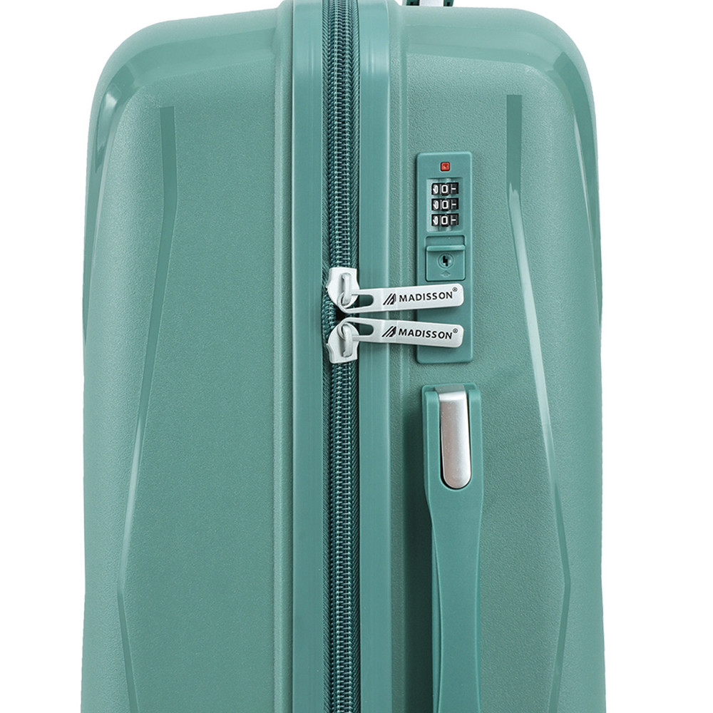 Чемодан полипропиленовый MADISSON 51103 малый 55 см зеленый Киев - изображение 7