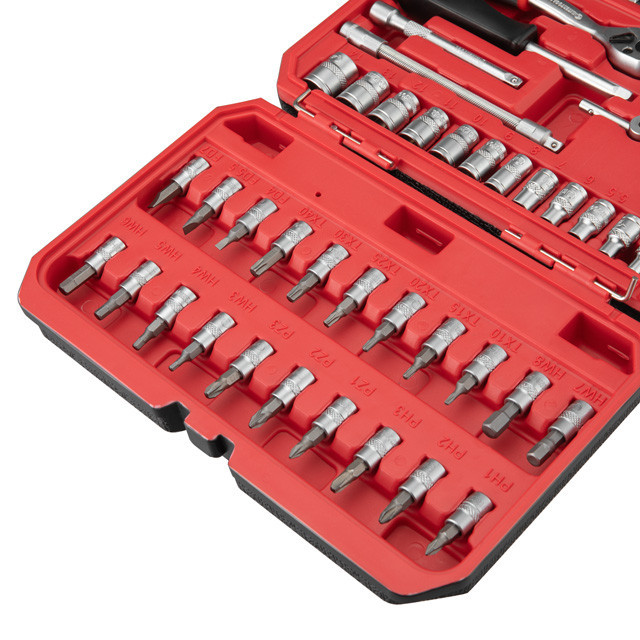 Набір інструментів 1/4" 48од (ET-6046SP) INTERTOOL ET-9048 Київ - фото 10