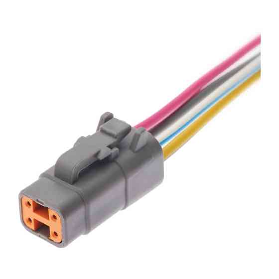 Роз'єм конектор с проводом, 4-кон., Спецтехника, DTM06-4S, ATM06-4S, DEUTSCH Америка, CAT, JCB, MAN 47644 Київ