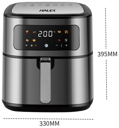 Мультипечі-аерогриль Haley HY-2525 2000Вт з висувною кошиком, безолійна фритюрниця з електронним управлінням Одеса