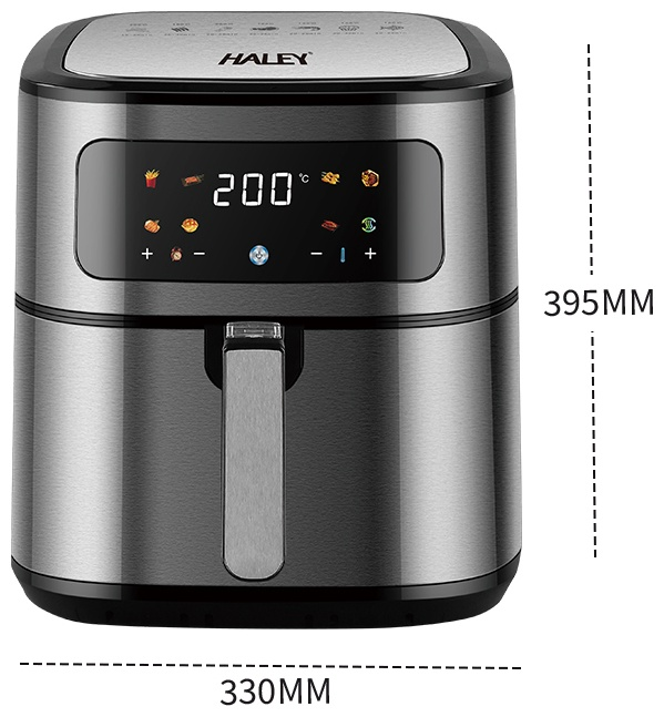 Мультипечі-аерогриль Haley HY-2525 2000Вт з висувною кошиком, безолійна фритюрниця з електронним управлінням Одеса - фото 3