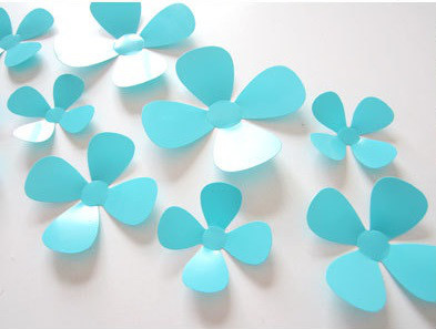 Декор цветочки бирюзовые Киев - изображение 2