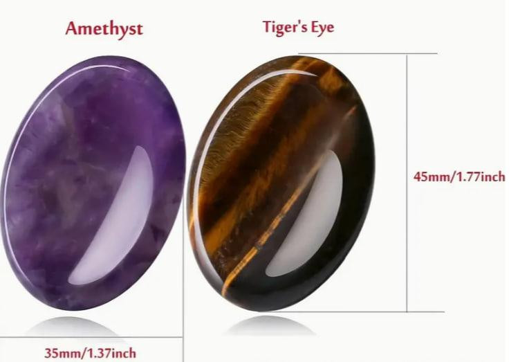 Тигровый глаз камень антистресс. Натуральный овальный камень, тирговой глаз для медитации, снятие ст Киев - изображение 4