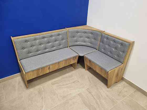 Кухонный уголок с нишами на кухню 114х154 см (на право или налево) / Ткань - ДСП Дуб Флагшток Львов