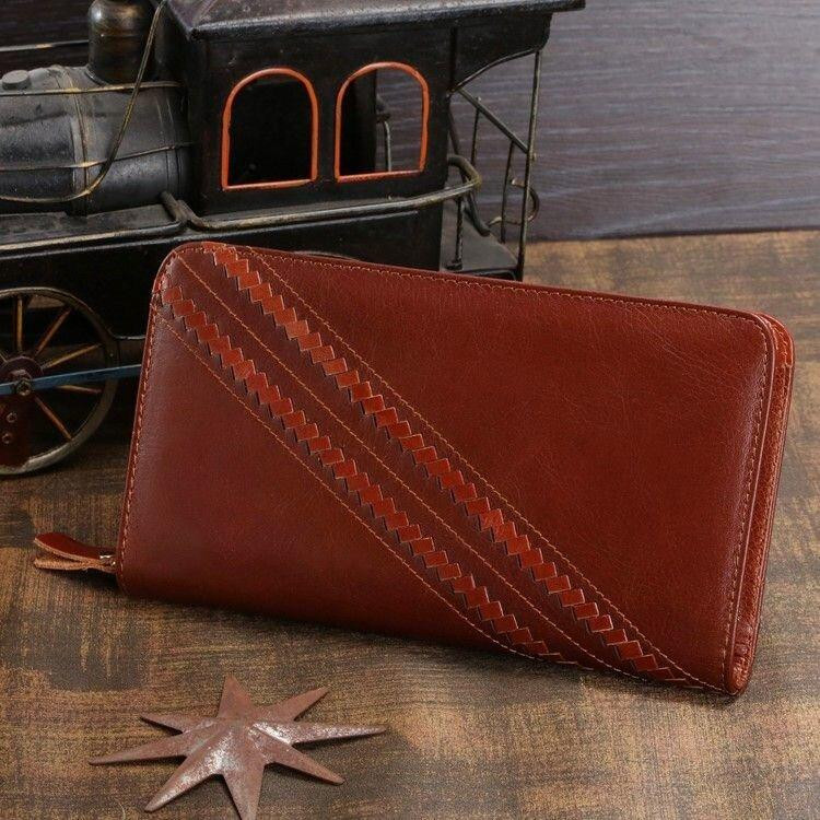 Чоловік клатч Vintage 14197 шкіряний Коричневий Київ - фото 10