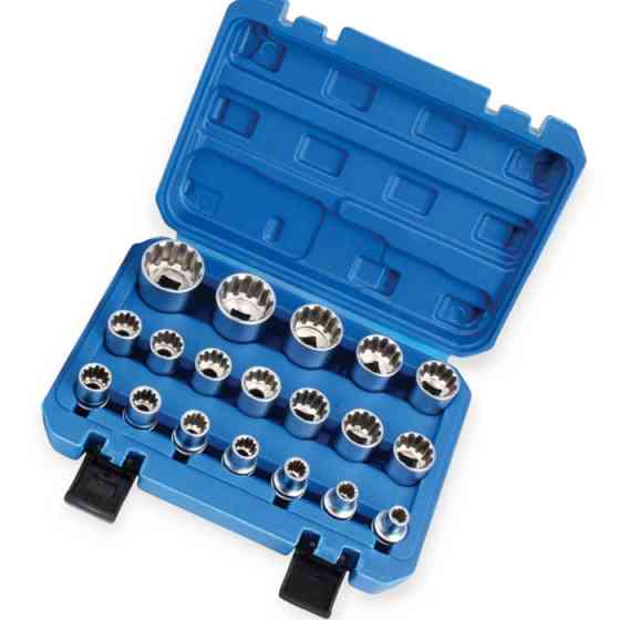Набір головок 1/2" 19 шт, 8-22,24,27,30,32 мм "12-гранні" Мукачево