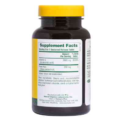 Вітамін Natures Plus Вітамін С, Ultra-C, 2000мг, Nature's Plus, 60 таблеток (NTP2220) Вінниця