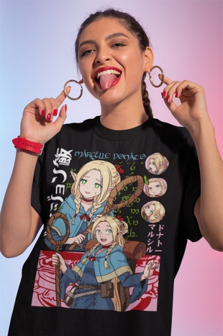 Футболка аниме Аниме Винтаге Лаиос Тоуден оверсайз (S/M/L) Черний AnimeJ0392 Днепр - изображение 1