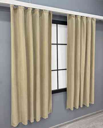 Комплект коротких штор VR-Textil Микровелюр Petek YL № 1801ш Кремовый 130х170 см 2 шт (35-0383) Киев