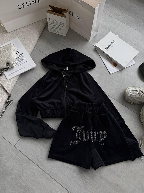 Женский стильный повседневный велюровый костюм Одесса - изображение 5