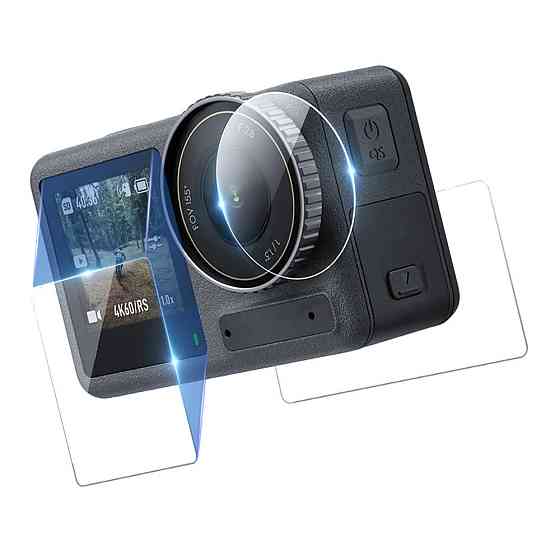 Скло Action 5 Pro загартоване на екрани лінзу Telesin S6-FLM-10-TDJ Київ