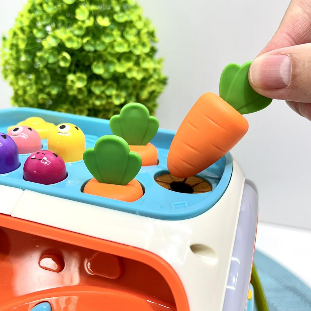 Багатофункціональний розвиваючий Куб 9в1 сортер шестерні піаніно годинник рухливі деталі ксилофон (6216) Чернигов - изображение 7