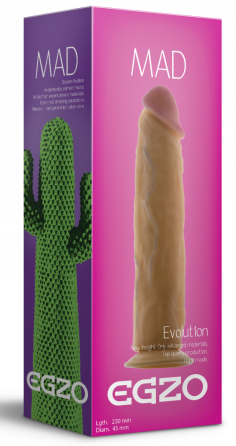 Фалоімітатор EGZO Ciberskin D005 (23 см х 4,5 см) Sex Aura Київ