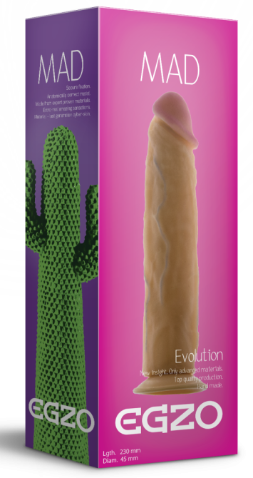Фаллоимитатор EGZO Ciberskin D005 ( 23 см х 4,5 см ) Sex Aura Киев - изображение 5