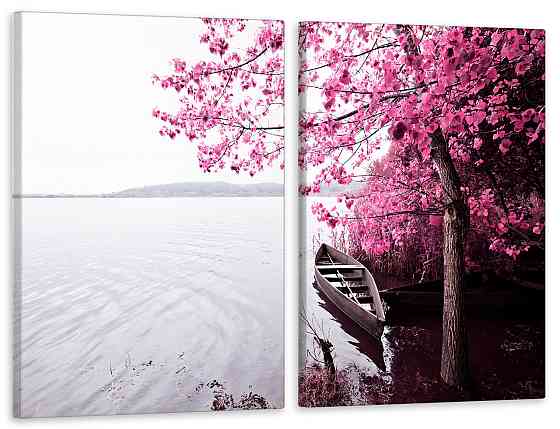 Модульная картина в гостиную / спальню  Озеро  TLV-2_039 120х170 см Київ