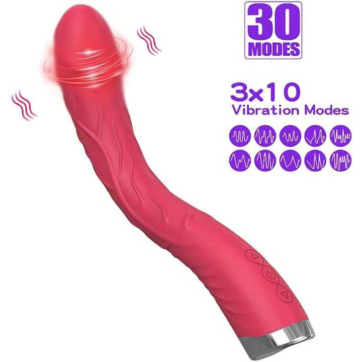 Изогнутый вибратор для стимуляции точки G 30 режимов Винница - изображение 6