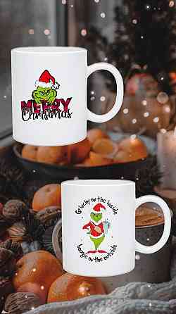 Чашка керамічна з принтом Ґрінч - Merry Christmas Черновцы