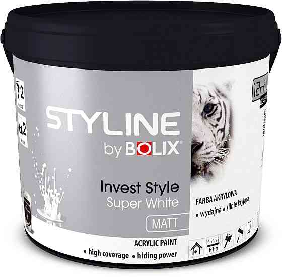 Інтер'єрна фарба Bolix STYLINE Invest Style Super White 10 л Киев