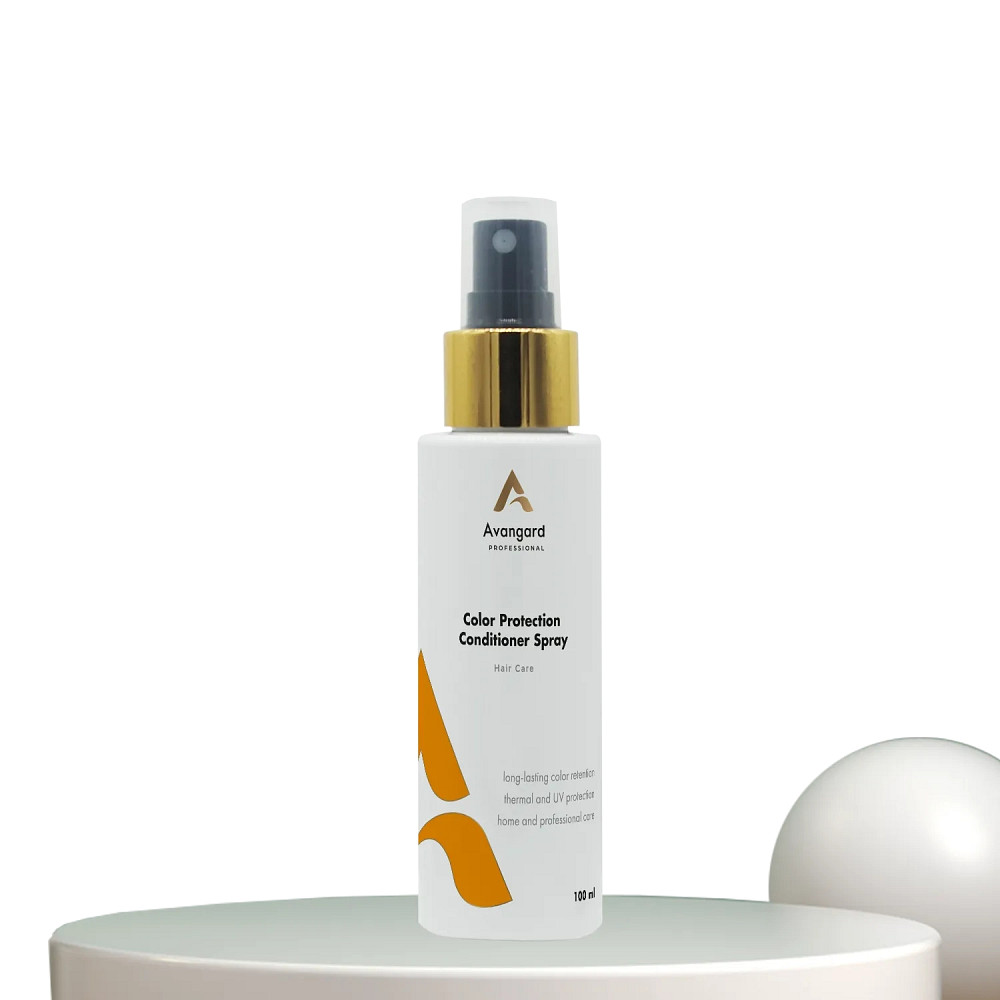 Термозахисний вітамінний спрей для фарбованого волосся темно-русих відтінків Захист кольору A_Avangard Professional 100 мл Київ - фото 1
