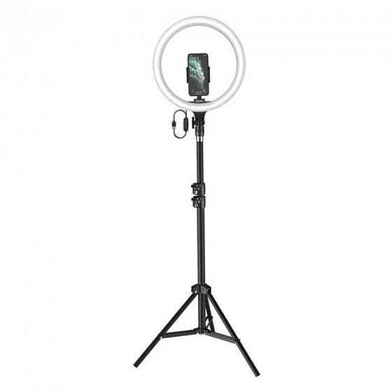 Кільцева світлодіодна LED лампа Baseus Live Stream Holder-floor Stand(12-inch LightRing)+ШтативBlack Киев