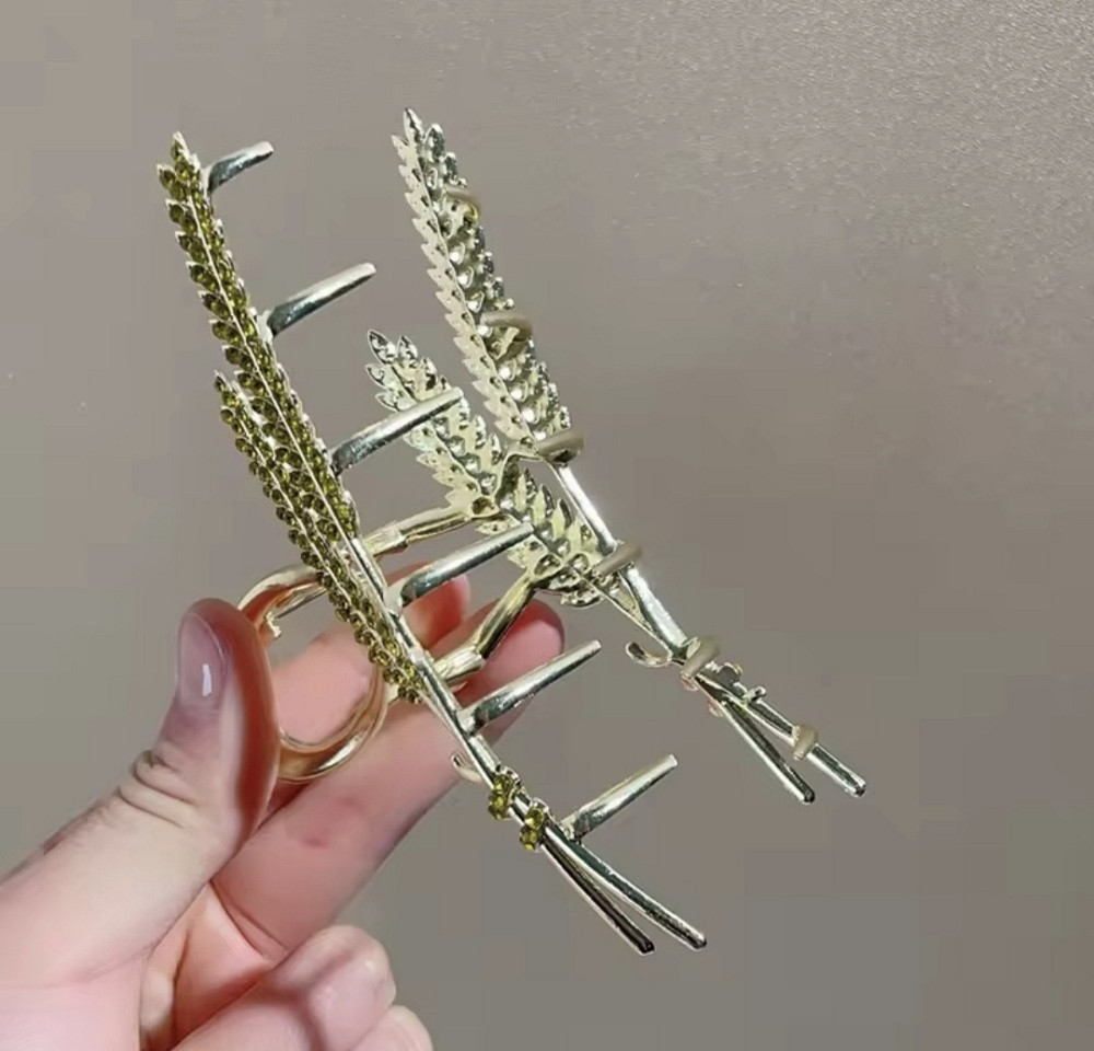 Заколка-крабік "Колоски" Сміла - фото 4