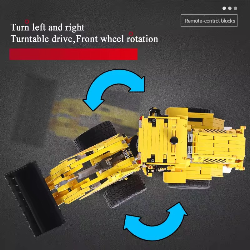 Конструктор Бульдозер дитячий на дистанційному управлінні 1572 деталі Кам'янець-Подільський - фото 4
