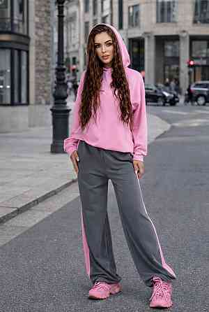 Жіночий стильний повсякденний весняний костюм двонитка Одеса