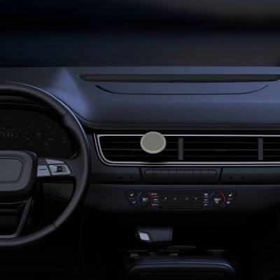 Универсальный автодержатель Baseus Magnetic (на решетку) creamy-white (SUCC000102) Винница - изображение 2