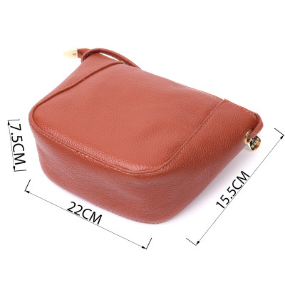 Сумка Vintage Жіноча через плече з натуральної шкіри Коричнева (22300) Вінниця - фото 7