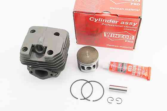 Циліндр к-кт (цпг) 4500 45сс-43mm (палець 11mm) "чорний"+герметик, "PRO SERIA", тефлонове покриття поршня Київ