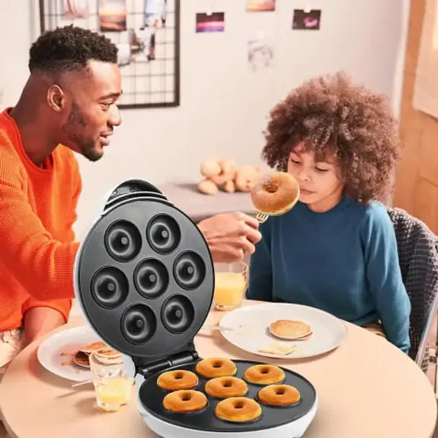 Апарат для приготовления пончиков 7шт, 1000Вт / Машинка для выпечки пончиков / Донат мейкер Коломия - фото 1