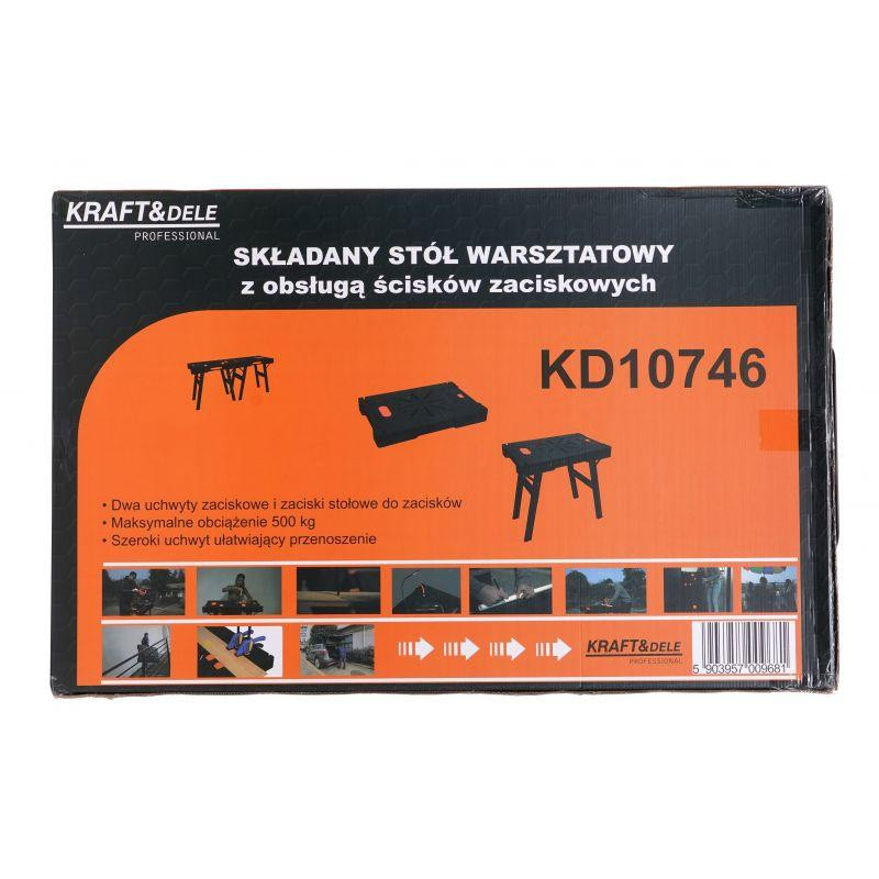 Портативний верстак складаний з розетками до 500 кг Kraft&Dele (KD10746) Нововолинськ - фото 10