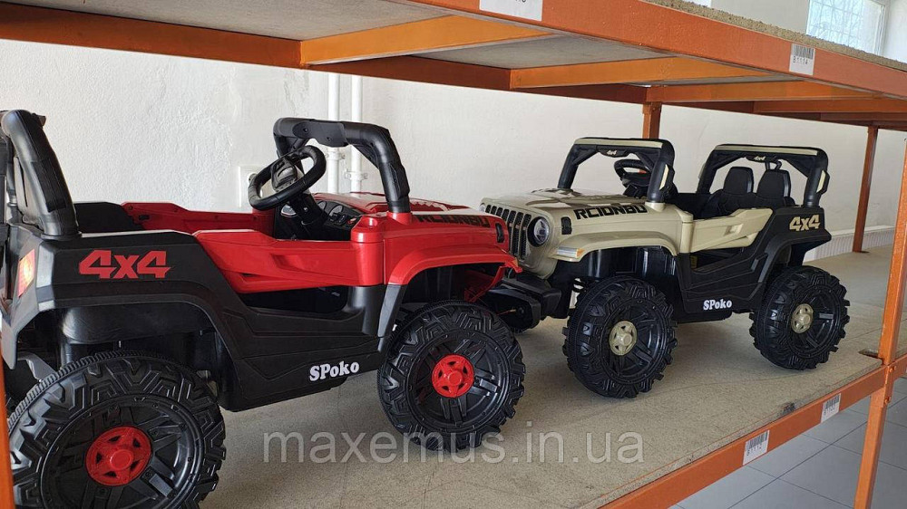 Дитячий електромобіль на акумуляторі QD-V80 електромашинка для дітей з пультом керування червоний Мостиська - фото 16