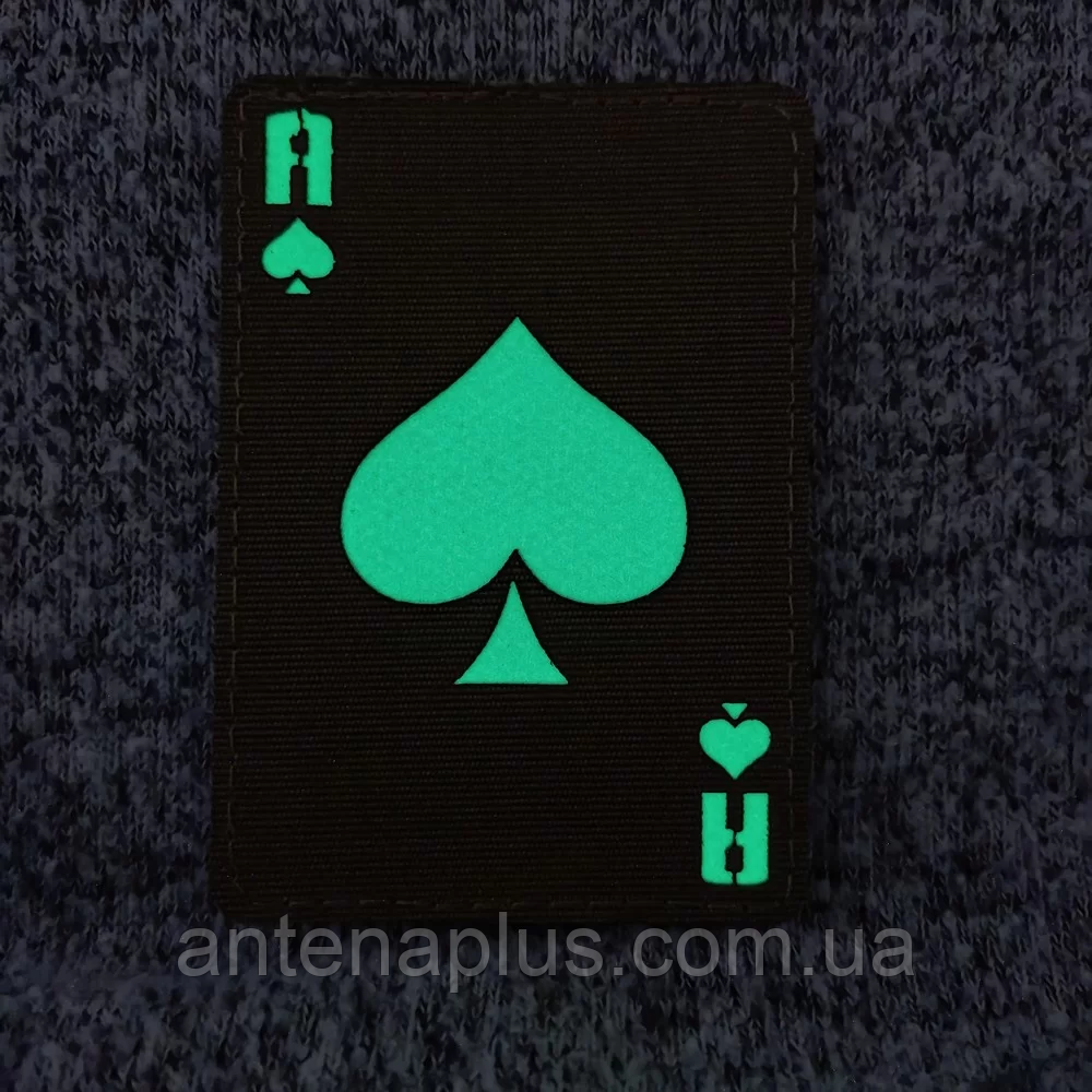 Игральная карта Laser Cut черный патч / шеврон Киев - изображение 3