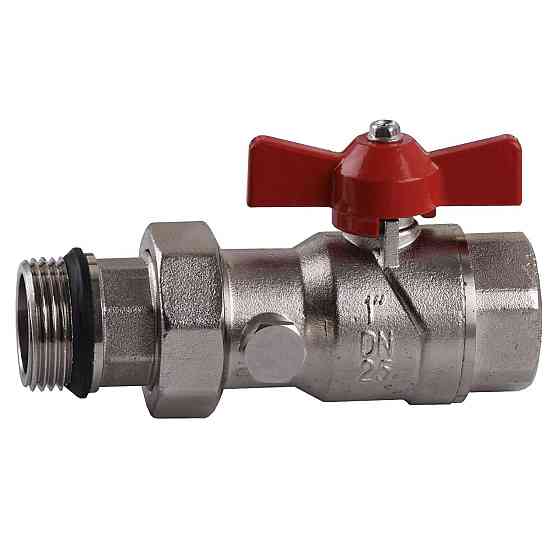 Кран-американка с муфтой под термометр ECO 01G-2 1″ прямой (000008822) Киев