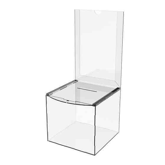 Скринька для пожертвувань EKOSTAR 215х215х200/500мм з кишенею А4 Київ