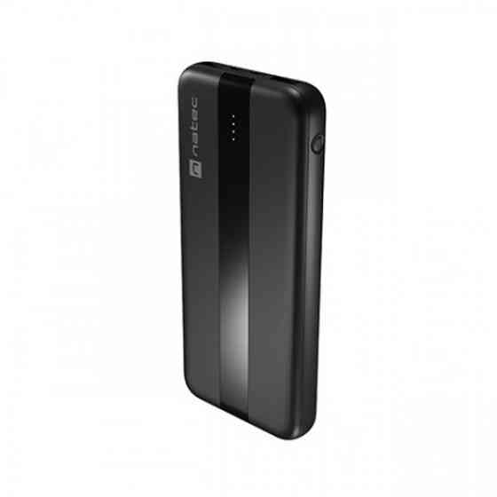 УМБ Natec 10000mah Trevi SlimQ 2xUSB QC 3.0 20W +PD Type-C18W чорна (NPB-1923) Киев