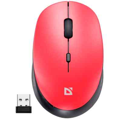 Мишка Defender Auris MB-027 Silent Wireless Red (52026) Вінниця
